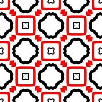 Monochrome linear pattern, diamond, square, seamless vector background.Black rhombus on white background photo