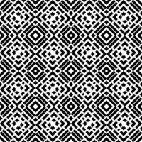 Monochrome linear pattern, diamond, square, seamless vector background.Black rhombus on white background photo