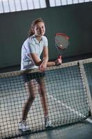 retrato de niña de tenis foto