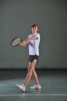 retrato de niña de tenis foto