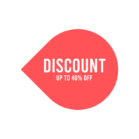 Discount tag badge for business and retail png