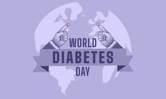 fondo del cartel del día mundial de la diabetes vector