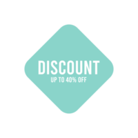 Discount tag badge for business and retail png