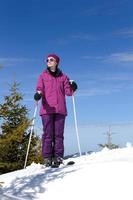 winter woman ski photo