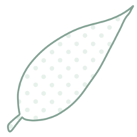 Line Art Leaf polka dot png