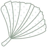 lijn kunst blad polka punt png