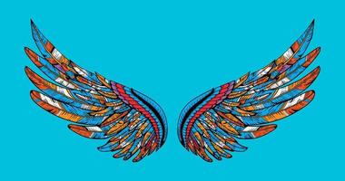 bird wing abstract vector