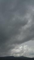 Dramatic sky with storm cloud on a cloudy day time lapse. video