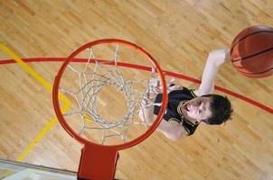 vista del jugador de baloncesto foto