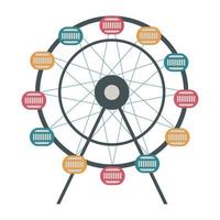 ferris wheel illustration vector