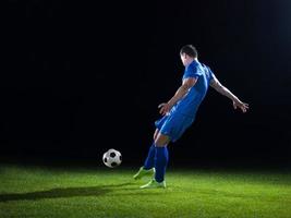 vista de jugador de futbol foto