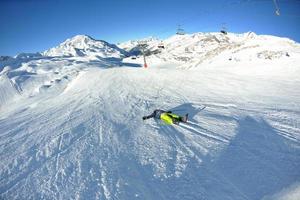 skiing accident view photo