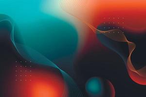 Abstract gradient wave background vector