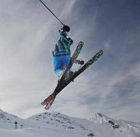 extreme freestyle ski jump photo