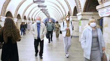 A ride on the subway during a pandemic video