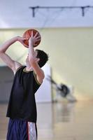 vista del jugador de baloncesto foto