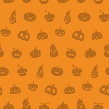 Pumpkins seamless pattern vector