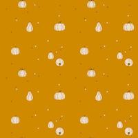 Seamless pattern with pumpkins vector