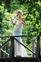 beautiful bride outdoor photo