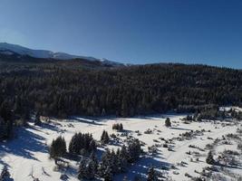 vista del paisaje de invierno foto