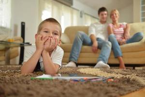 family at home photo