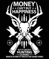 mejor plantilla de diseño de camiseta de vector de caza