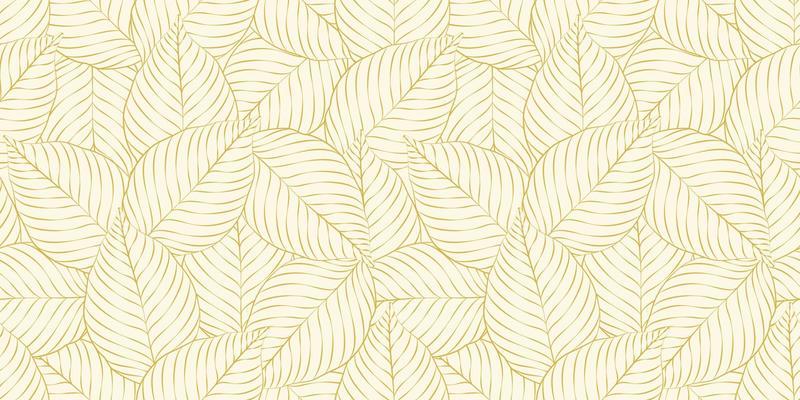 Seamless golden leaf background design. Vector illustration. Eps10