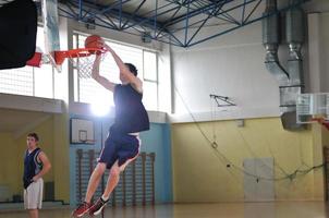 vista del jugador de baloncesto foto