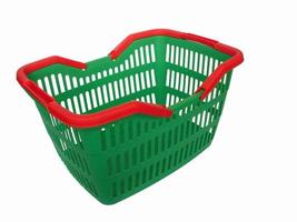 Green shopping cart photo