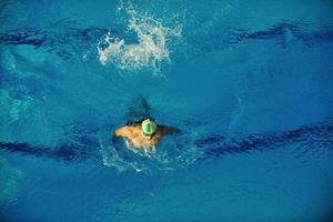 Male swimmer portrait photo