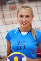 Volleyball player portrait photo