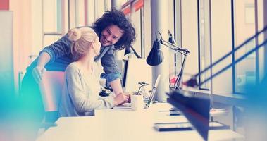 Business People Working With laptop in office photo