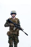 retrato de soldado militar foto