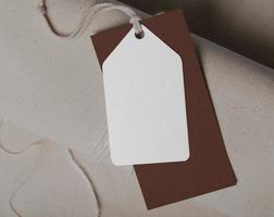 Label Tag mockup template photo