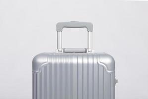 Travel Baggage isolated on white background with copy space, Travel concept background photo