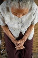 Top view of Asian Grandmother photo