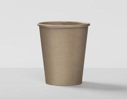 Coffee cup mockup template with copy space for your logo or graphic design photo