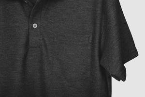 plantilla de maqueta de camisa de polo con bolsillo con espacio de copia para su logotipo o diseño gráfico foto