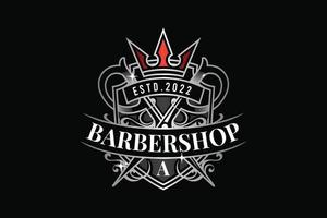 King Barbershop Vector Logo Template