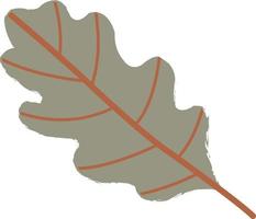 Autumn leaf from a tree. vector