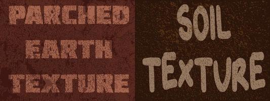 Soil texture overlays including drought effect vector