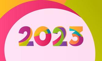 2023 new year design vector