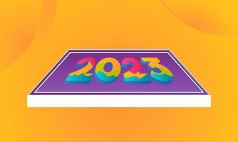 2023 new year design vector