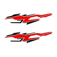 car wrapping decal design vector. car modification decal vector