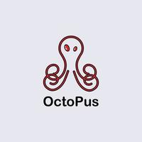 diseño de ilustración de icono de imágenes de logotipo de pulpo vector