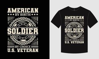 veteran t-shirt design and veteran typographic vector