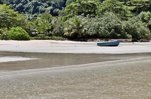 Sunny day beach view on the paradise islands Seychelles photo