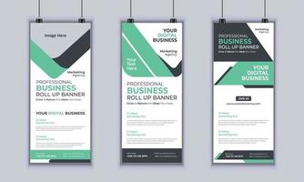 Corporate Business Roll up Banner Design, Multipurpose Roll Up Banner Standee Design, Vector Banner Template, Corporate Identity Print Template