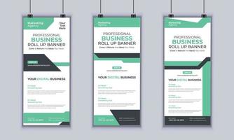 Corporate Business Roll up Banner Design, Multipurpose Roll Up Banner Standee Design, Vector Banner Template, Corporate Identity Print Template