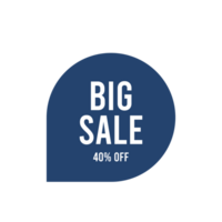 Discount tag badge for business and retail png